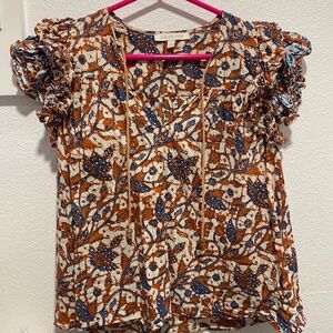 Love the Label orange top, size XS
